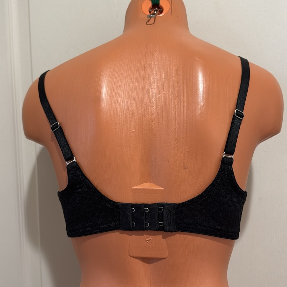 SOMA Minimizing Emma Bra Shimmering Animal Jacquard Black 34C EUC $48 - Picture 3 of 5